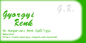 gyorgyi renk business card